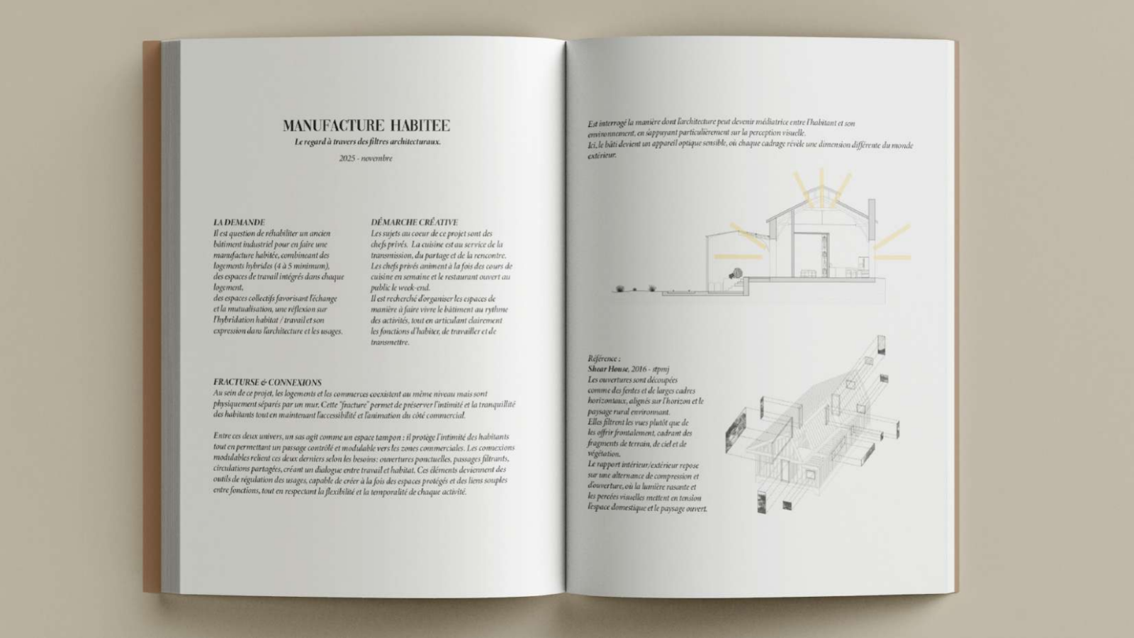 Manufacture habitée