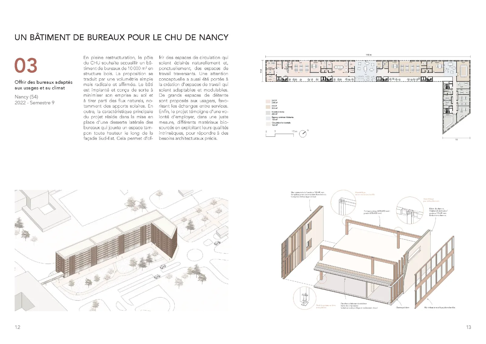 Un bâtiment de bureaux pour le CHU de Nancy