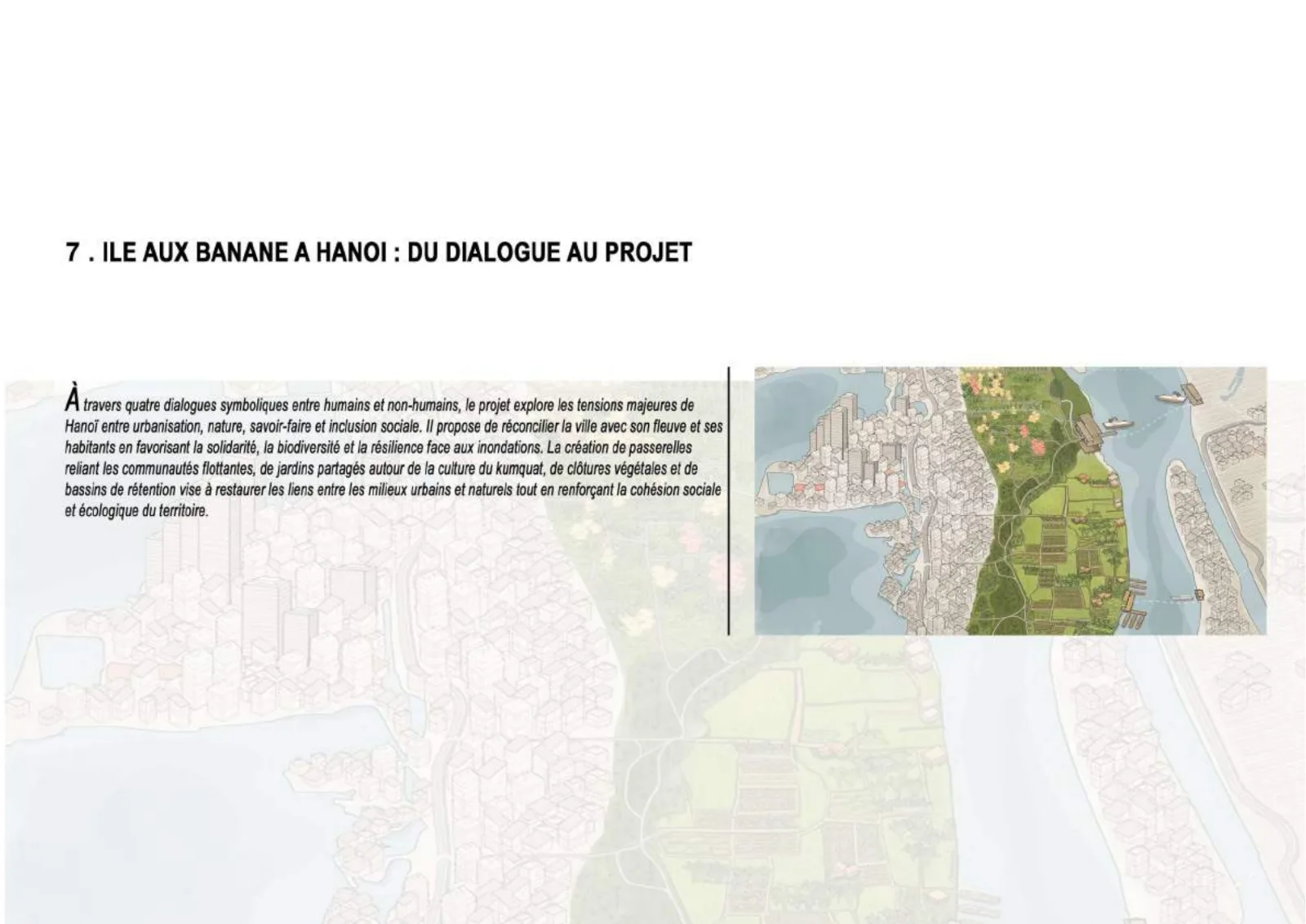 Île aux bananes à Hanoï : Du dialogue au projet