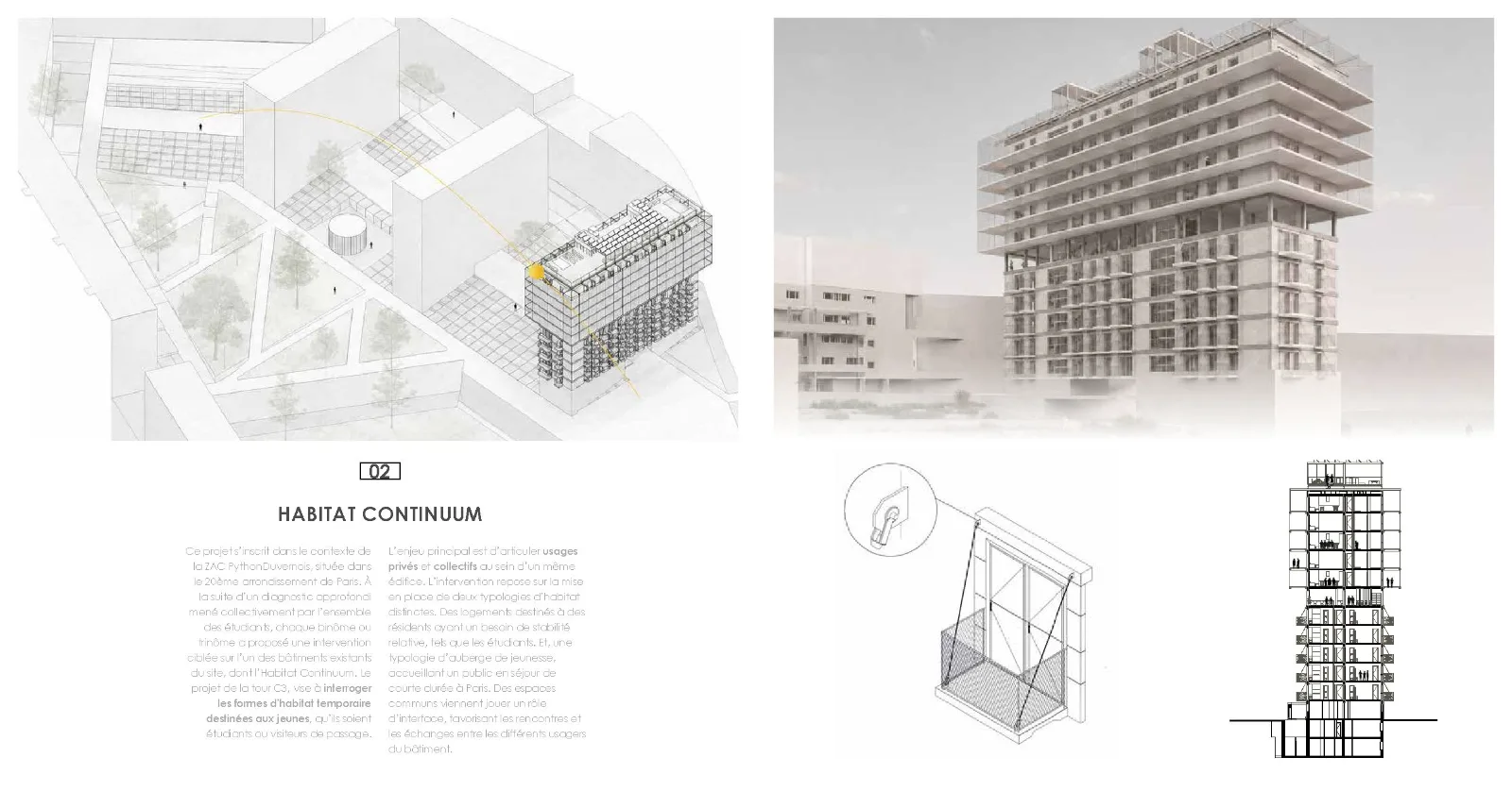 Habitat Continuum, ZAC Python Duvernois