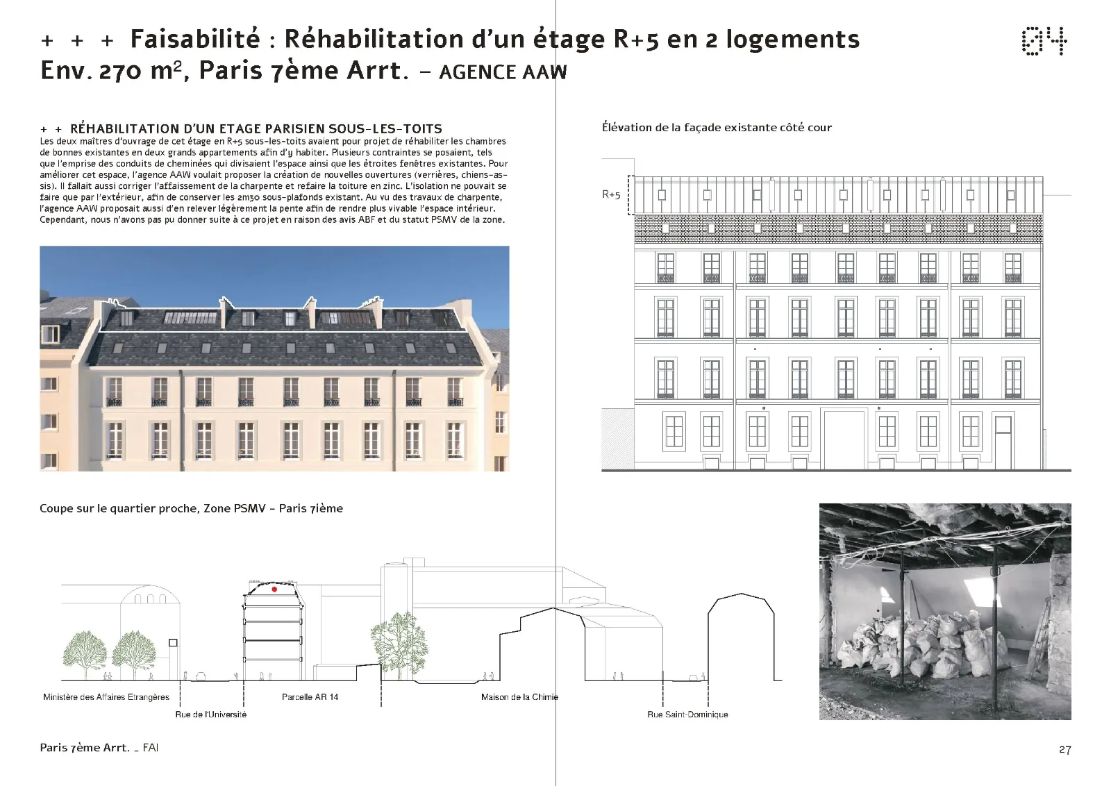 Réhabilitation d'un étage parisien